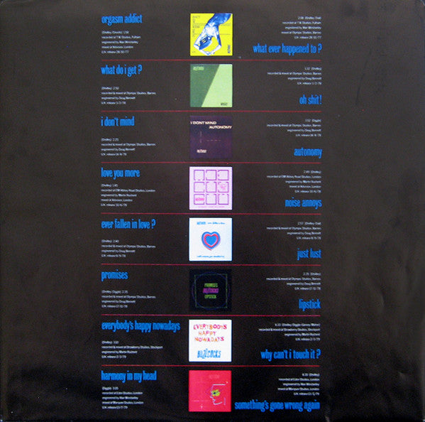Buzzcocks : Singles Going Steady (LP, Comp)