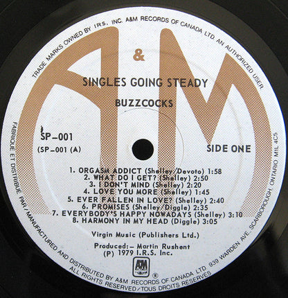 Buzzcocks : Singles Going Steady (LP, Comp)