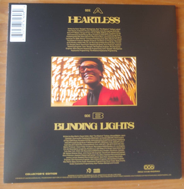 The Weeknd : Heartless / Blinding Lights (7", Single, Ltd, 010)
