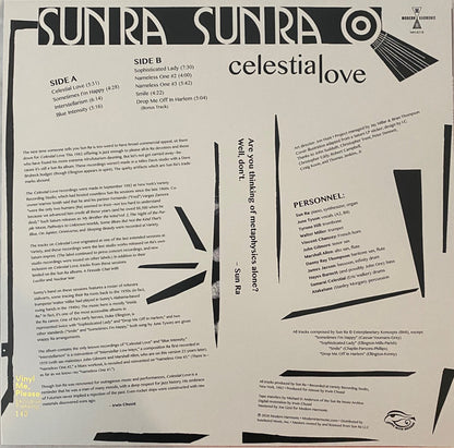 Sun Ra And His Outer Space Arkestra* : Celestial Love (LP, Album, Club, Ltd, Num, RE, Ora)