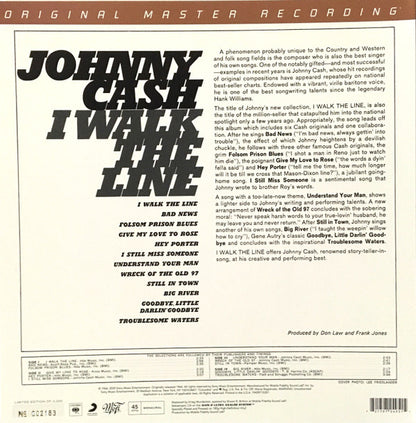 Johnny Cash : I Walk The Line (2x12", Album, Mono, Ltd, Num, RE, RM, 180)