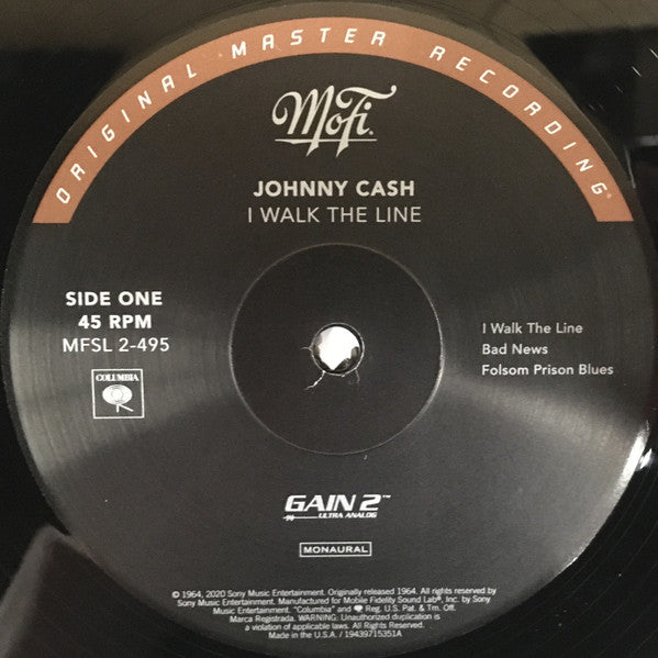 Johnny Cash : I Walk The Line (2x12", Album, Mono, Ltd, Num, RE, RM, 180)
