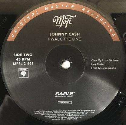 Johnny Cash : I Walk The Line (2x12", Album, Mono, Ltd, Num, RE, RM, 180)