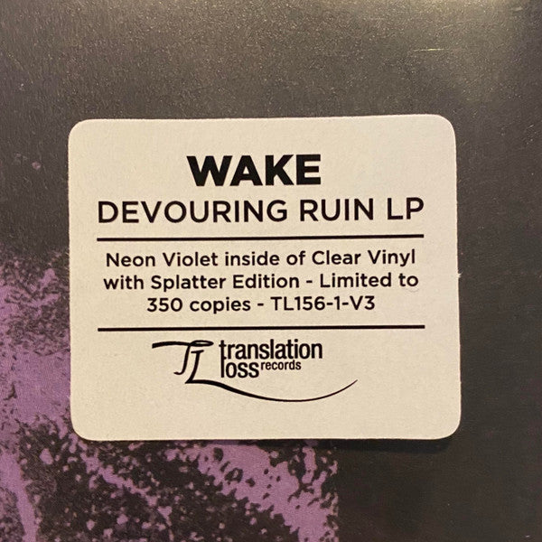 Wake (6) : Devouring Ruin (LP, Album, Ltd, Neo)
