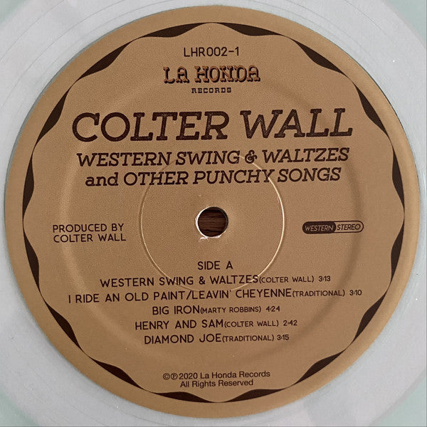 Colter Wall : Western Swing & Waltzes And Other Punchy Songs (LP, Album, Club, Ltd, Num, Cok)