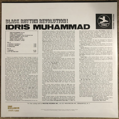 Idris Muhammad : Black Rhythm Revolution! (LP, Album, Club, Ltd, Num, RE, Blu)