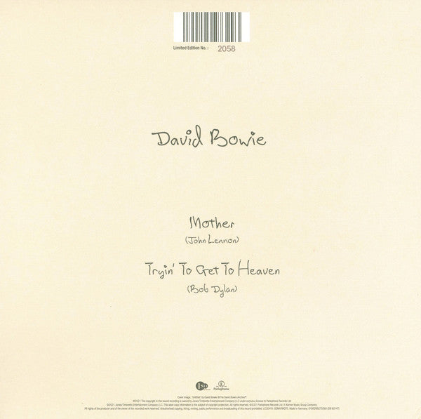 David Bowie : Mother / Tryin' To Get To Heaven (7", Single, Ltd, Num)