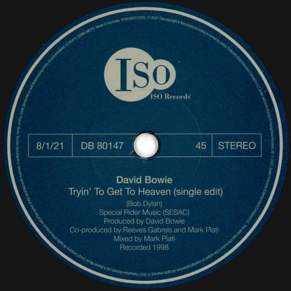 David Bowie : Mother / Tryin' To Get To Heaven (7", Single, Ltd, Num)
