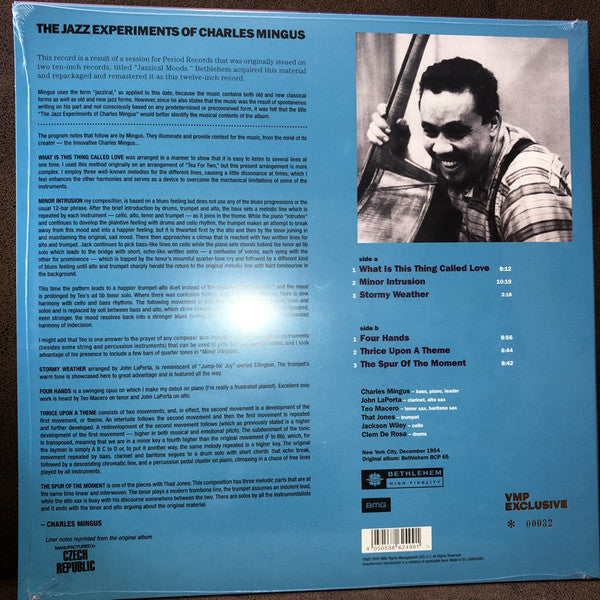 Charles Mingus : The Jazz Experiments Of Charles Mingus (LP, Comp, Mono, Club, Ltd, Num, RE, Pur)