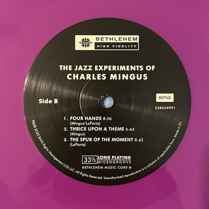 Charles Mingus : The Jazz Experiments Of Charles Mingus (LP, Comp, Mono, Club, Ltd, Num, RE, Pur)