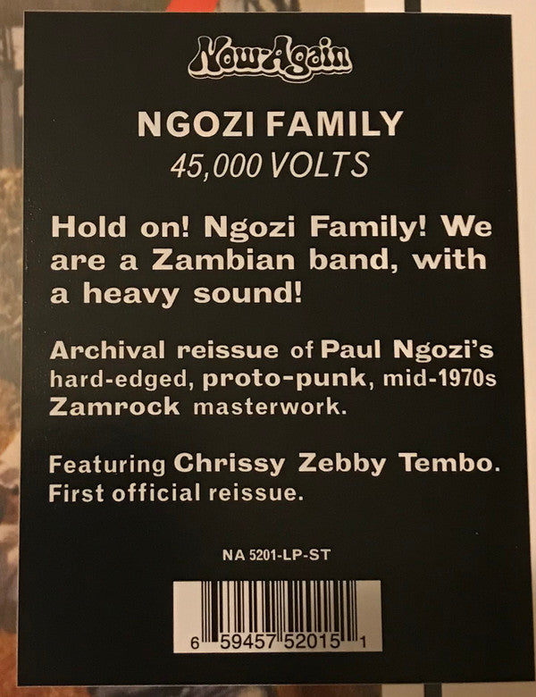 Ngozi Family : 45,000 Volts (LP, Album, RE, RP)