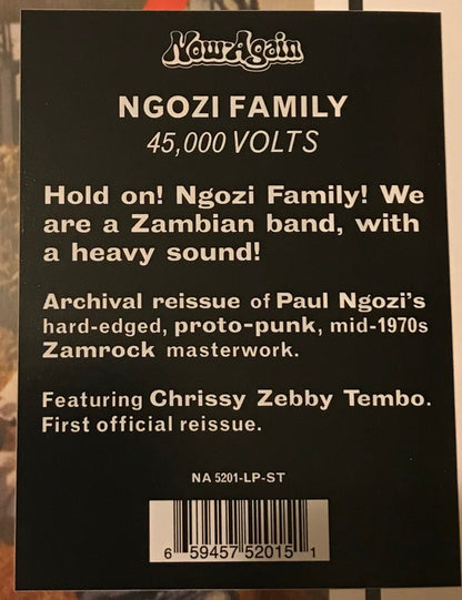 Ngozi Family : 45,000 Volts (LP, Album, RE, RP)