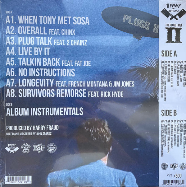 Benny The Butcher & Harry Fraud : The Plugs I Met 2 (LP, EP, Num, Red + Flexi, 7", Single, Red + Ltd)