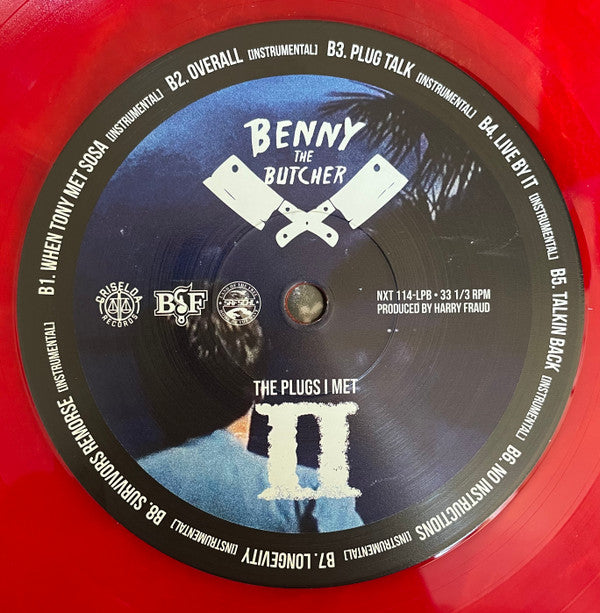Benny The Butcher & Harry Fraud : The Plugs I Met 2 (LP, EP, Num, Red + Flexi, 7", Single, Red + Ltd)
