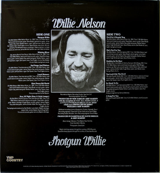 Willie Nelson : Shotgun Willie (LP, Album, Club, RE, RM, Gun)