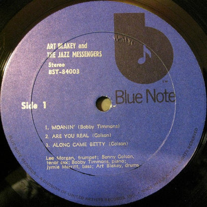 Art Blakey And The Jazz Messengers* : Moanin' (LP, Album, RE)
