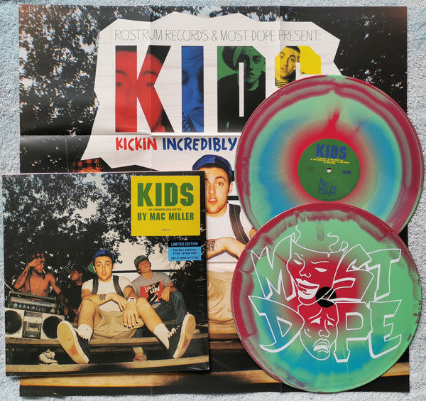 Mac Miller : K.I.D.S. (Kickin Incredibly Dope Shit) (LP + LP, S/Sided + Ltd, Mixtape, RE, RP, Red)
