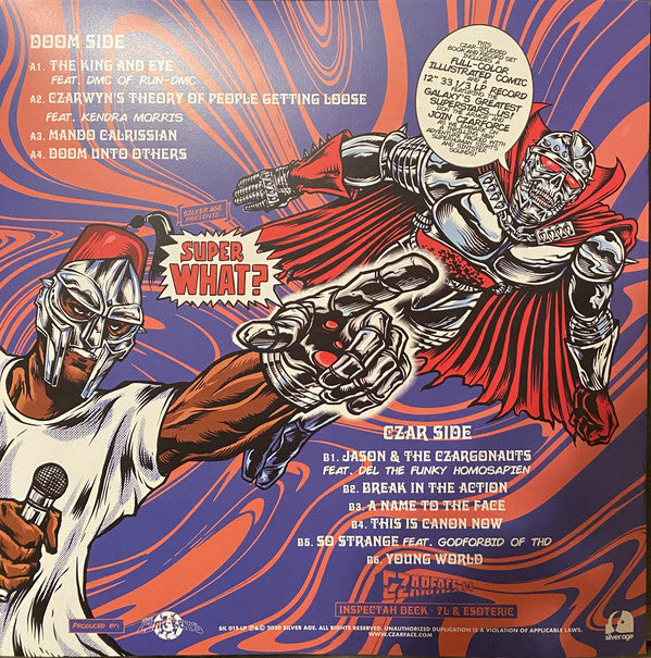 Czarface, MF Doom : Super What? (LP, Album, Ltd, Yel + LP, Album, Ltd, Ins + CD, Al)