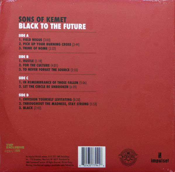 Sons Of Kemet : Black To The Future (2xLP, Album, Club, Num, Gol)