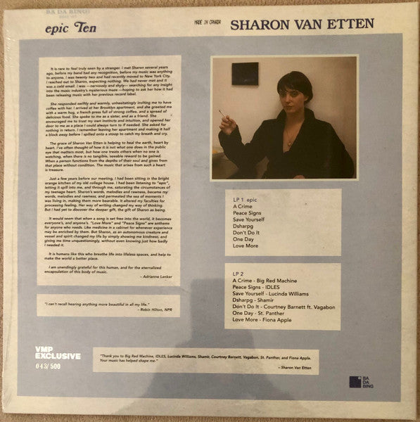Sharon Van Etten : Epic Ten (LP, Ora + LP, Sil + Album, Club, RE)