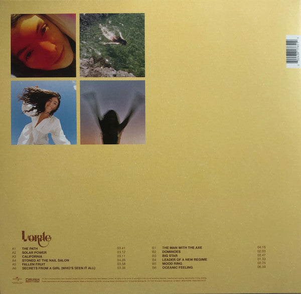 Lorde : Solar Power (LP, Album, Ltd, Blu)