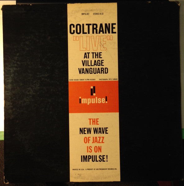 John Coltrane : "Live" At The Village Vanguard (LP, Album, RP, Gat)