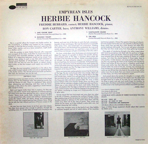 Herbie Hancock : Empyrean Isles (LP, Album, RE)