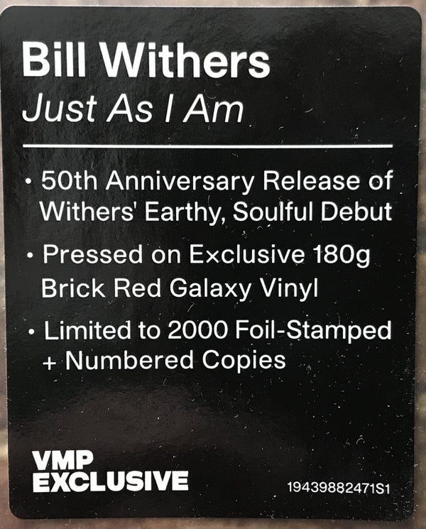 Bill Withers : Just As I Am (LP, Album, Club, Ltd, Num, RE, Red)