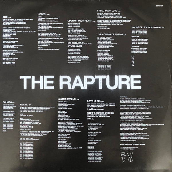 The Rapture : Echoes (LP, Album)