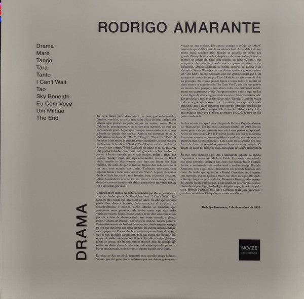 Rodrigo Amarante : Drama (LP, Album, Club, Ltd, Red)