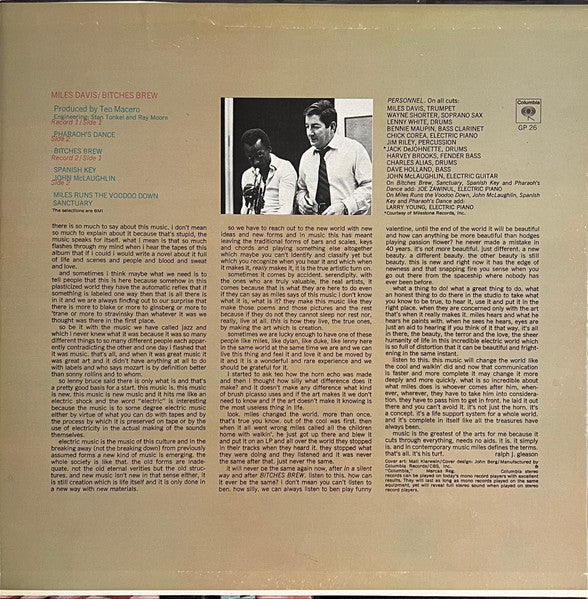 Miles Davis : Bitches Brew (2xLP, Album, Gat)