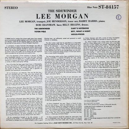 Lee Morgan : The Sidewinder (LP, Album, Dee)