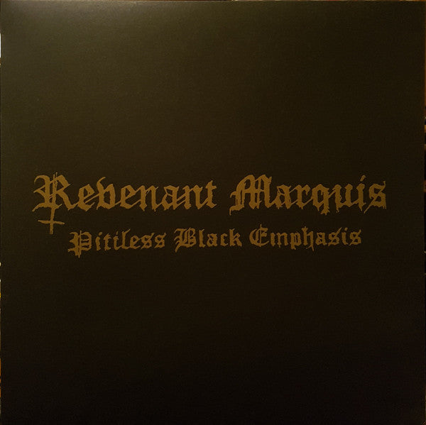 Revenant Marquis : Pitiless Black Emphasis (LP, Album, Ltd, RE, S/Edition, Yel)