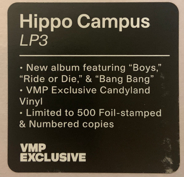 Hippo Campus : LP3 (LP, Album, Club, Ltd, Num, Can)