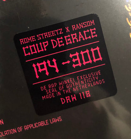 Rome Streetz x Ransom (5) : Coup De Grâce (LP, Album, Ltd, Num, Rob)