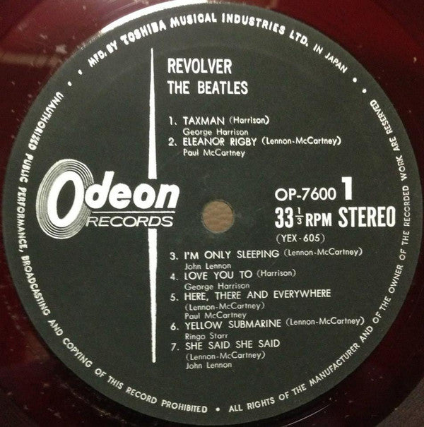 The Beatles = ビートルズ* : Revolver = リボルバー (LP, Album, Red)