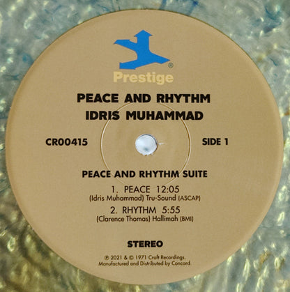 Idris Muhammad : Peace And Rhythm (LP, Album, Club, Num, RE, S/Edition, Bla)
