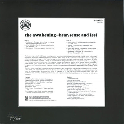 The Awakening (4) : Hear, Sense And Feel (LP, Album, Club, Num, RE, RM)