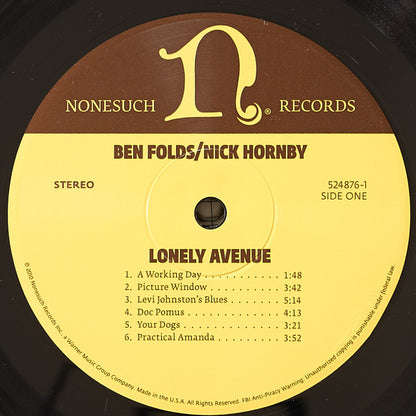 Ben Folds / Nick Hornby : Lonely Avenue (LP, Album, 180 + CD, Album)