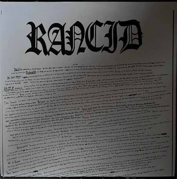 Rancid : Rancid (LP, Album, Ltd, RP, Whi)