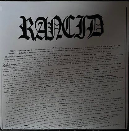 Rancid : Rancid (LP, Album, Ltd, RP, Whi)