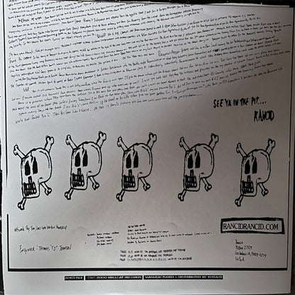 Rancid : Rancid (LP, Album, Ltd, RP, Whi)