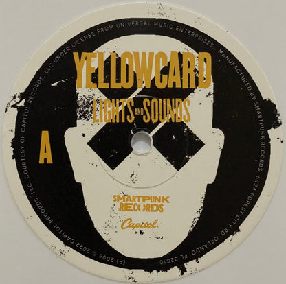 Yellowcard : Lights And Sounds (LP, Album, RE, Whi)