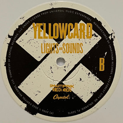 Yellowcard : Lights And Sounds (LP, Album, RE, Whi)