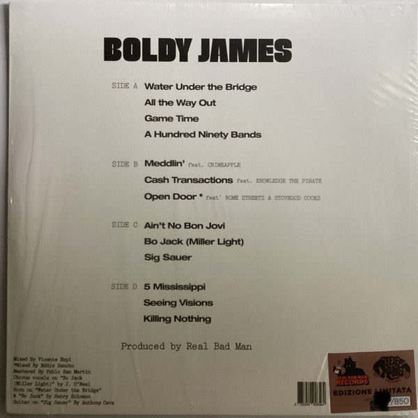 Boldy James & Real Bad Man : Killing Nothing. (2xLP, Album, Bla + 7" + Ltd, Num)