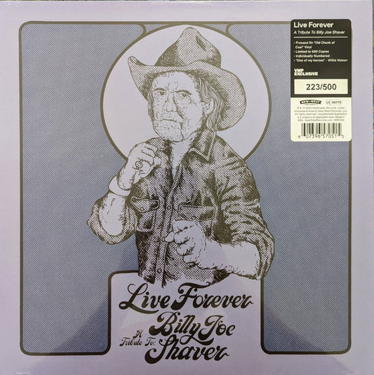 Various : Live Forever (A Tribute To: Billy Joe Shaver) (LP, Album, Club, Ltd, Num, Coa)