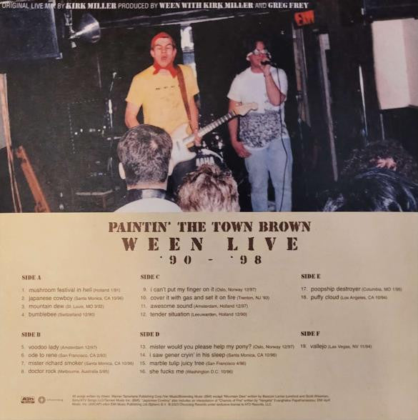 Ween : Paintin' The Town Brown (Ween Live '90-'98) (3xLP, Album, Ltd, RE, San)