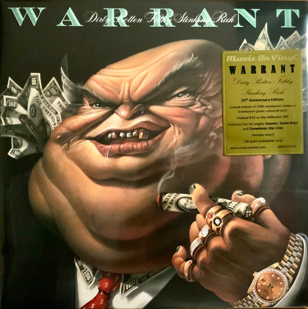 Warrant : Dirty Rotten Filthy Stinking Rich  (LP, Album, Ltd, Num, Gre)