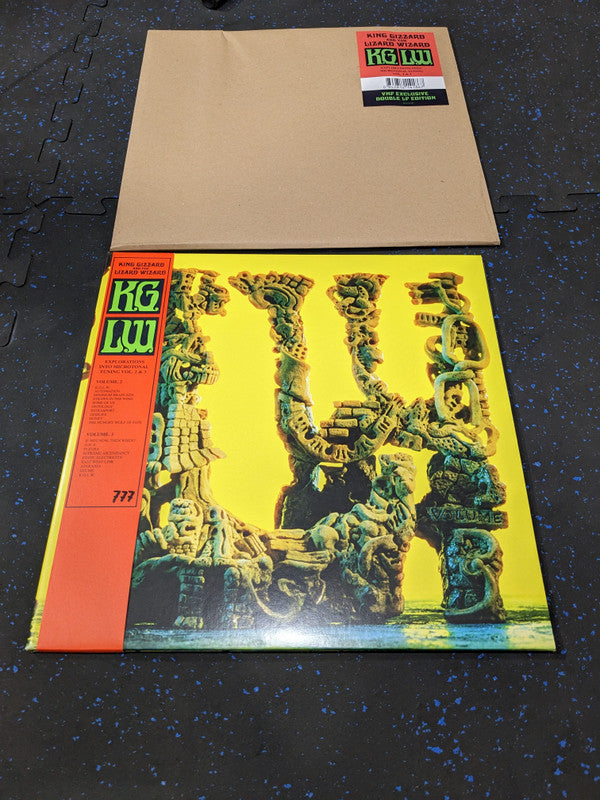 King Gizzard And The Lizard Wizard : K.G. / L.W.  (Explorations Into Microtonal Tuning Volume 2 & 3) (LP, Album, Blu + LP, Album, RE, Yel + Comp, Club, )