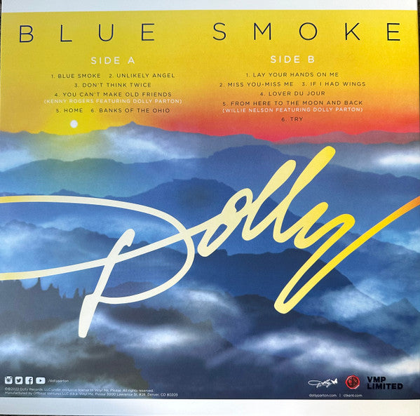 Dolly Parton : Blue Smoke (LP, Album, Club, Ltd, RE, Blu)